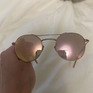 Krewe light pink sunglasses
